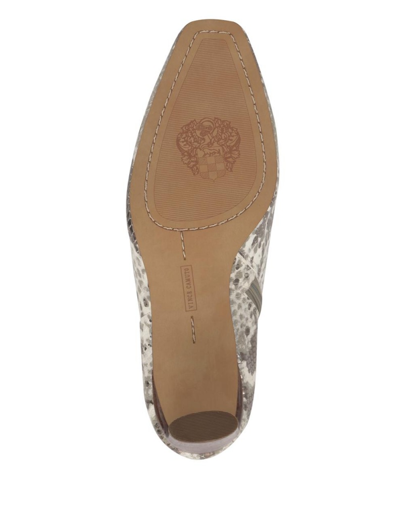 Vince Camuto Hersha Siroke Topanky-Calf Vysoke Cizmy Damske Siva Had | VMPB-09874