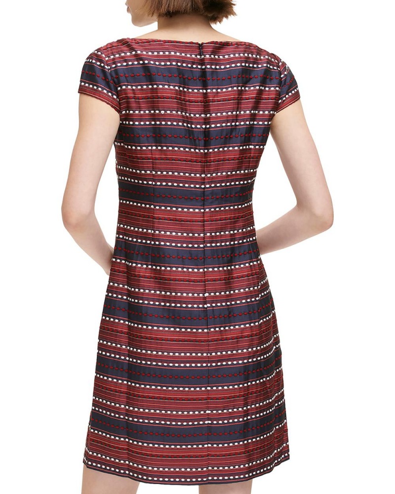 Vince Camuto Jacquard Dash-Pattern Saty Damske Námornícka Modrá | EBGM-05214