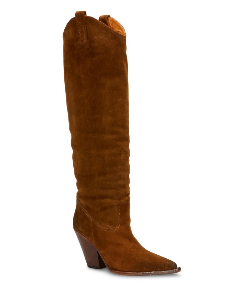 Vince Camuto Jessikah Čižmy Nad Kolená Damske Hnede | RXFT-39561