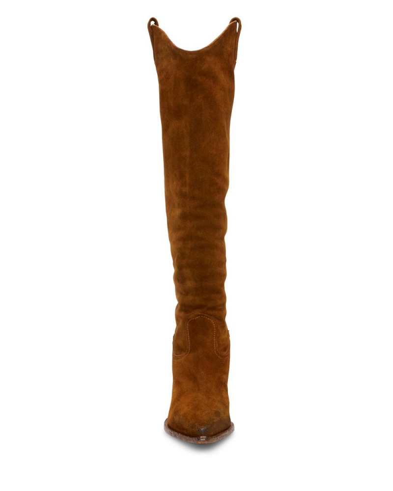Vince Camuto Jessikah Čižmy Nad Kolená Damske Hnede | RXFT-39561