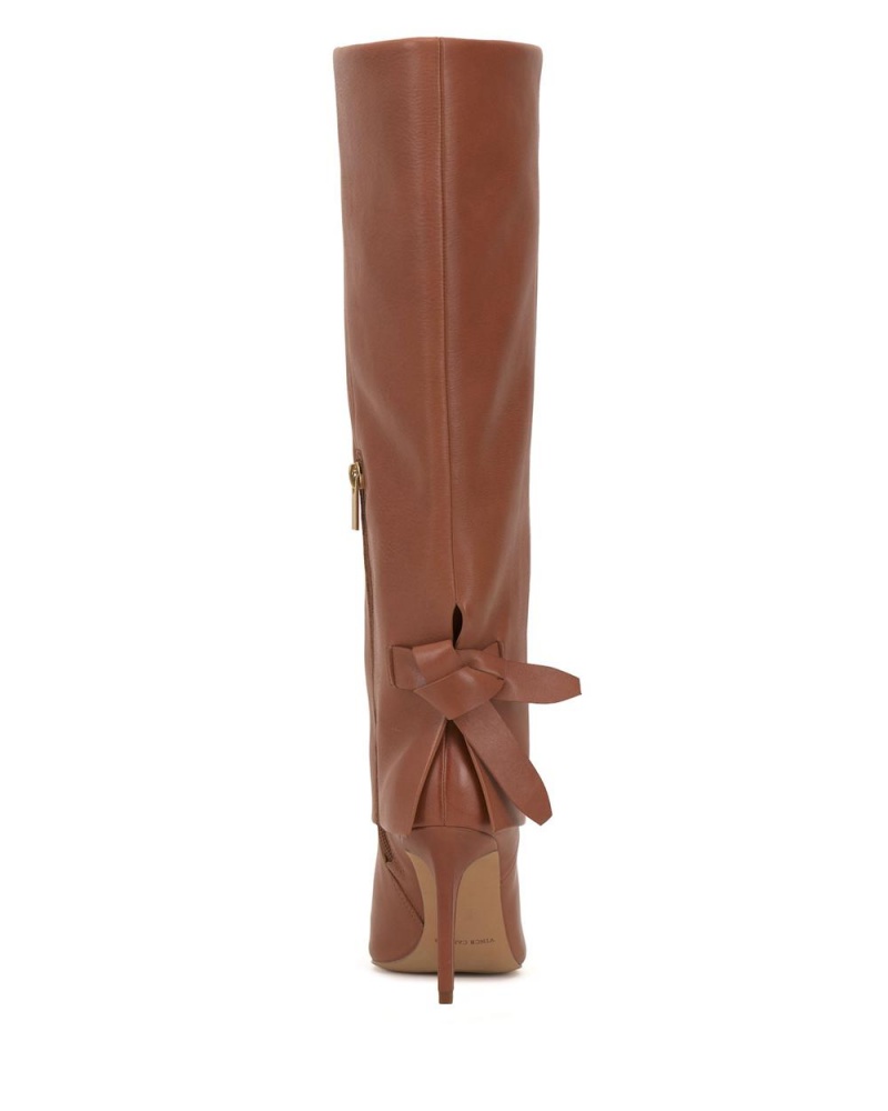 Vince Camuto Kammitie Kozene Cizmy Damske Hnede | VWDO-03597
