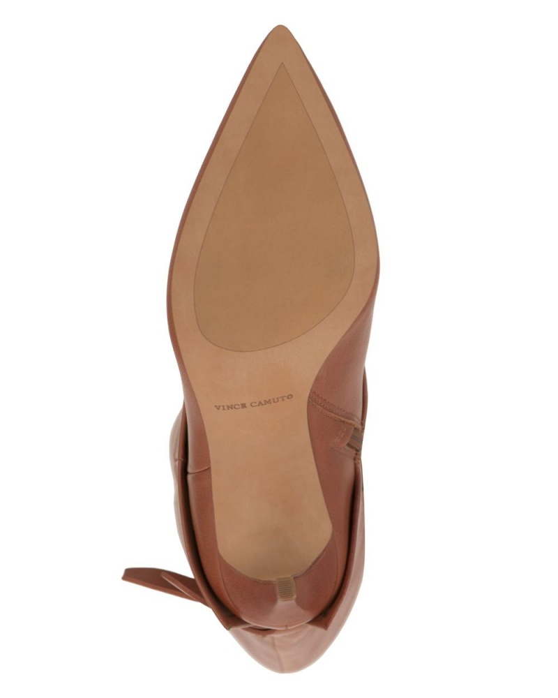 Vince Camuto Kammitie Kozene Cizmy Damske Hnede | VWDO-03597