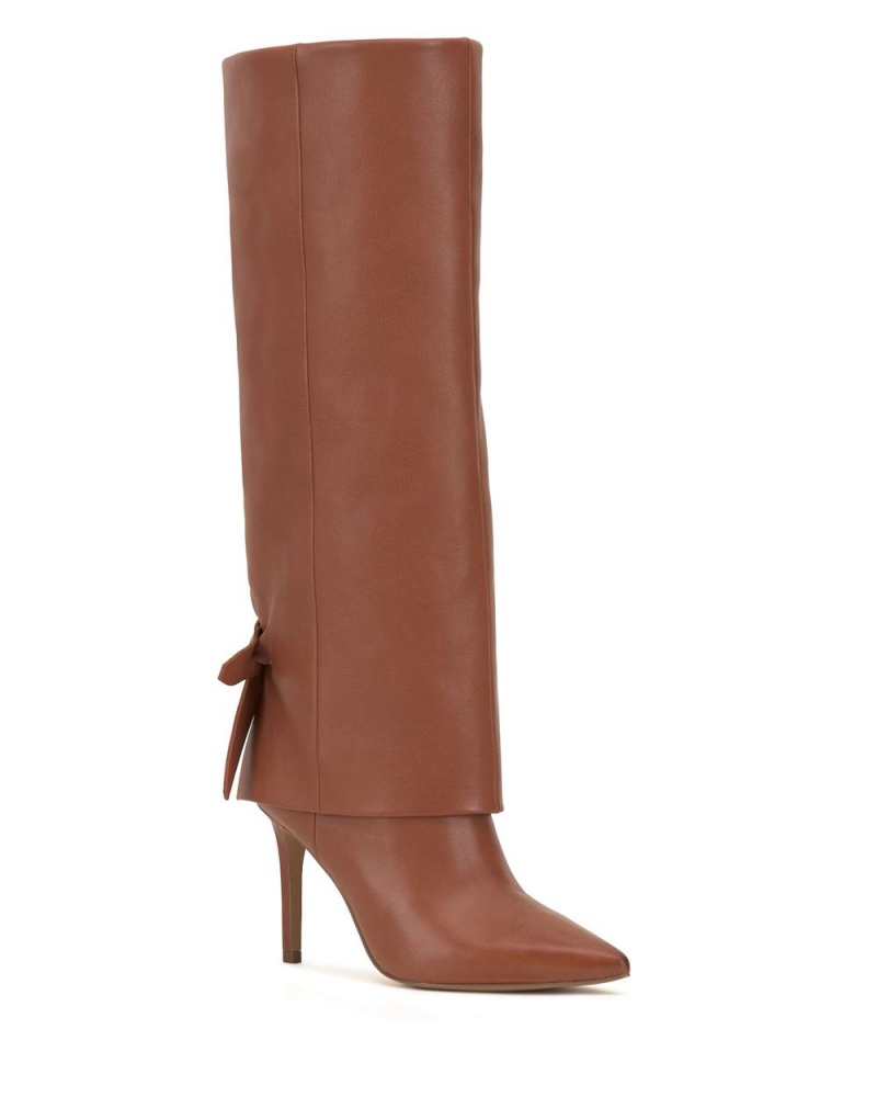 Vince Camuto Kammitie Kozene Cizmy Damske Hnede | VWDO-03597
