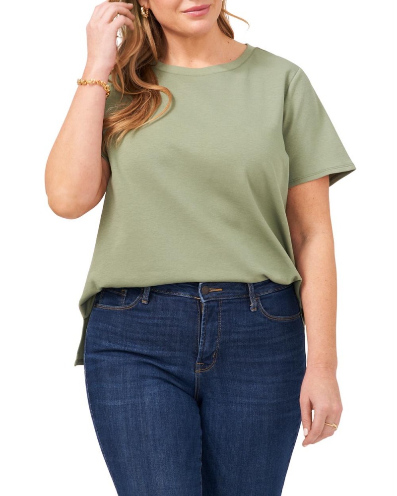 Vince Camuto Knit (Plus Size) Tricko Damske Zelene | DMNI-64370