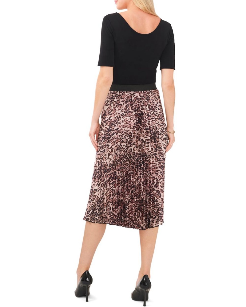Vince Camuto Leopard-Print Plisované Midi Sukne Damske Modre | OTME-86502