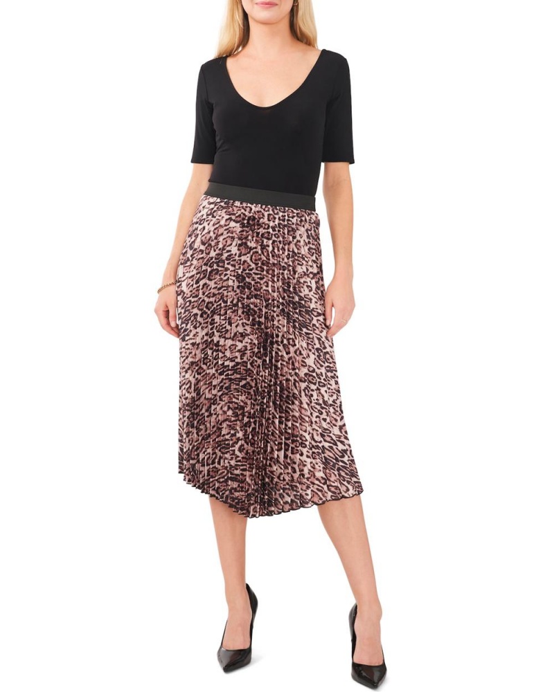 Vince Camuto Leopard-Print Plisované Midi Sukne Damske Modre | OTME-86502