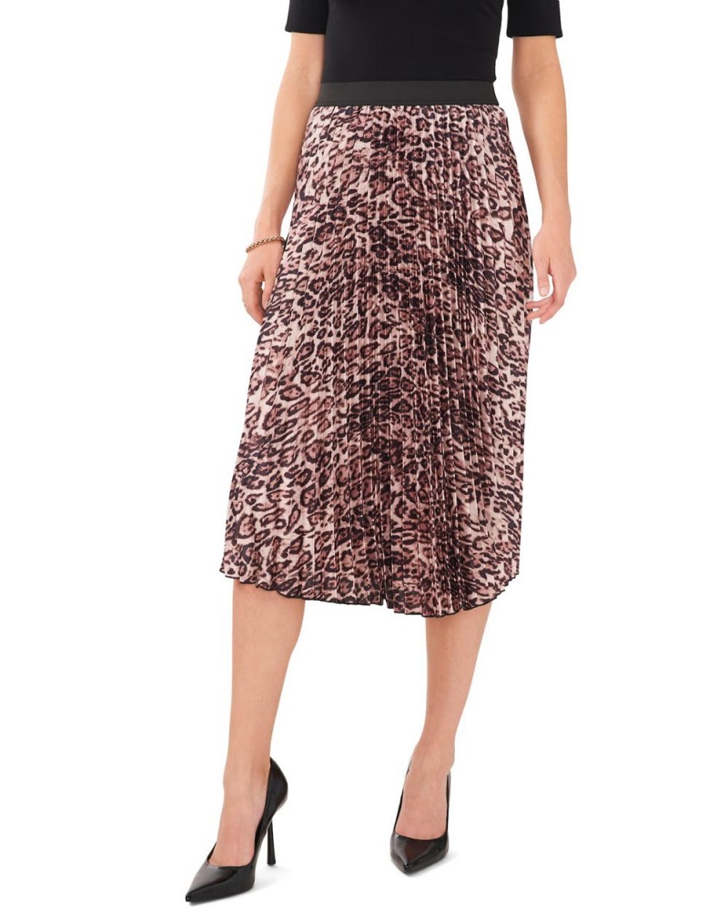 Vince Camuto Leopard-Print Plisované Midi Sukne Damske Modre | OTME-86502