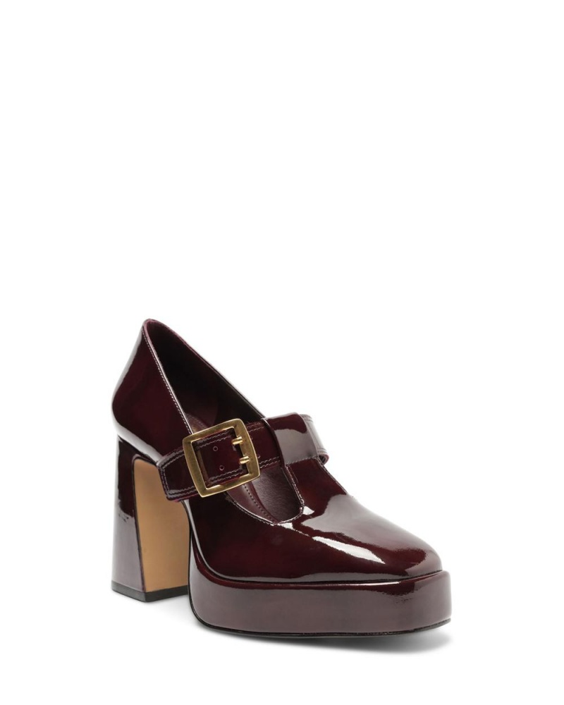 Vince Camuto Marocean Topanky Na Platforme Damske Bordove | AENS-34610