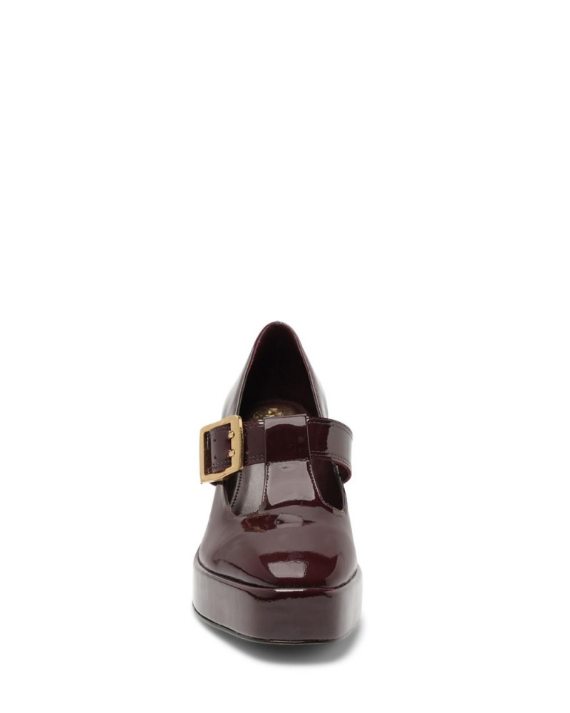 Vince Camuto Marocean Topanky Na Platforme Damske Bordove | AENS-34610