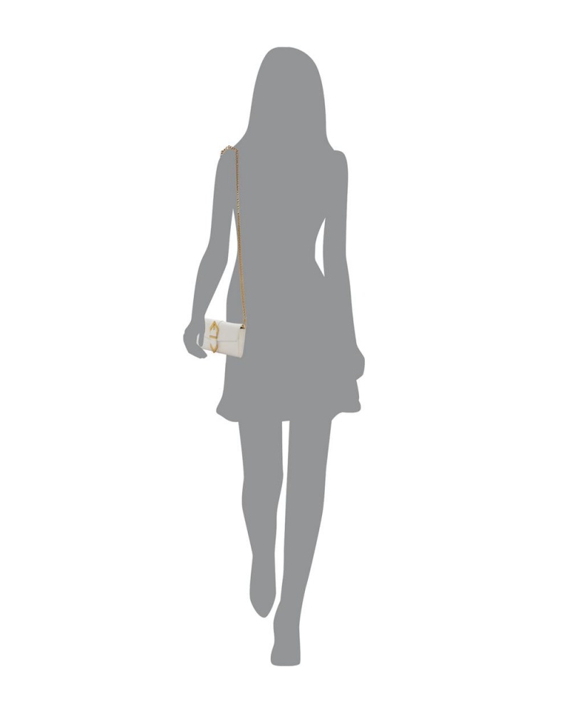 Vince Camuto Marza Wallet On A Chain Kabelka Damske Krém Biele | BAXM-84601