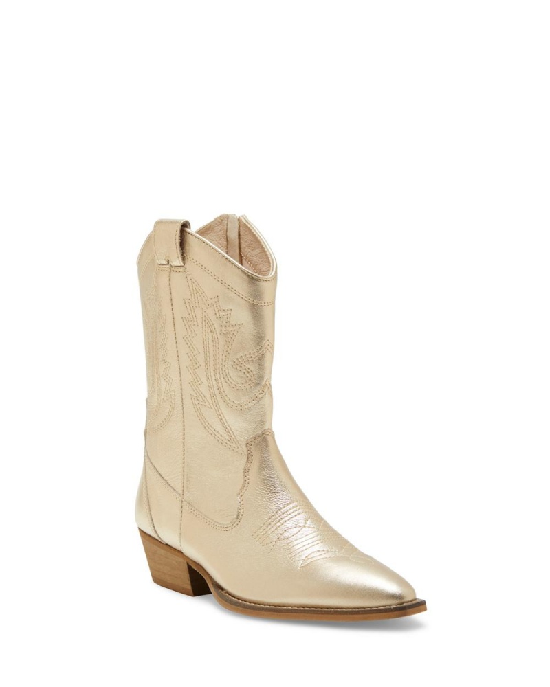 Vince Camuto Menkara Clenkove Cizmy Damske Zlate | QTPL-59412