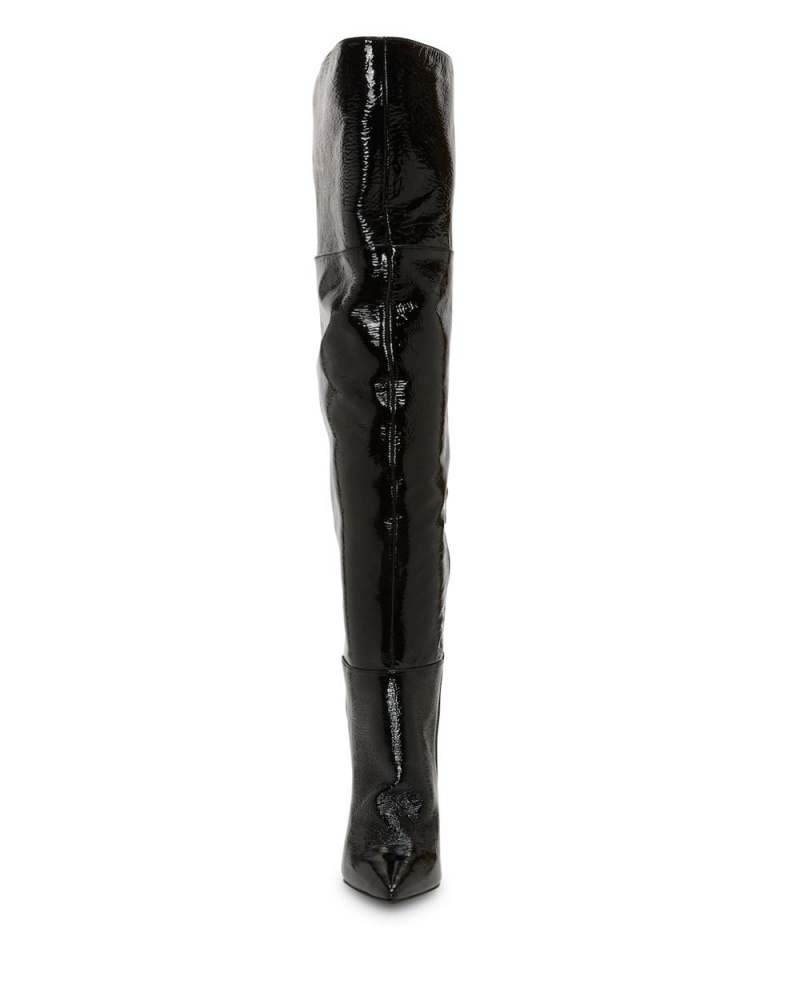 Vince Camuto Minnada Siroke Topanky-Calf Over-The-Knee Boots Damske Čierne | BOJY-71596