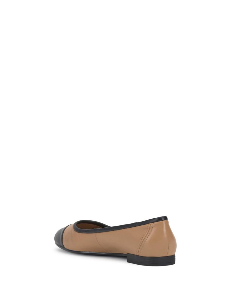 Vince Camuto Minndy Cap Spicou Obuv pre Ploche Nohy Damske Béžové Čierne | GRSC-56021