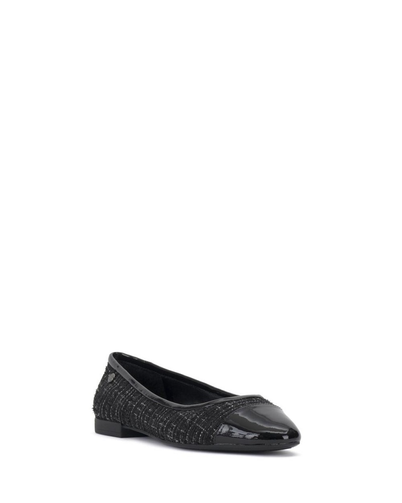 Vince Camuto Minndy Cap Spicou Obuv pre Ploche Nohy Damske Čierne Čierne | SUJV-04918