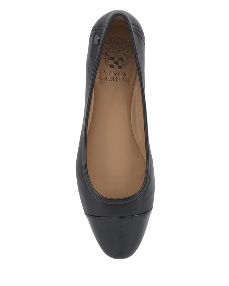 Vince Camuto Minndy Cap Spicou Obuv pre Ploche Nohy Damske Čierne Čierne | HJOV-84210