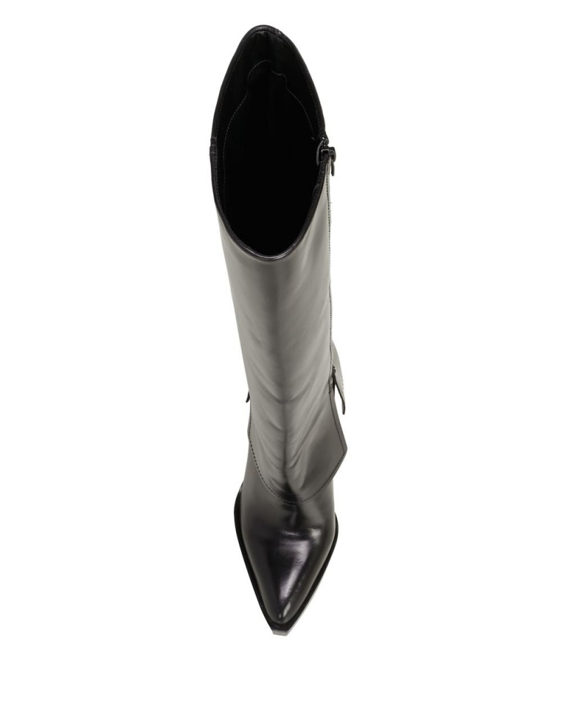 Vince Camuto Nanfala Siroke Topanky-Calf Vysoke Cizmy Damske Čierne | MYGR-26104