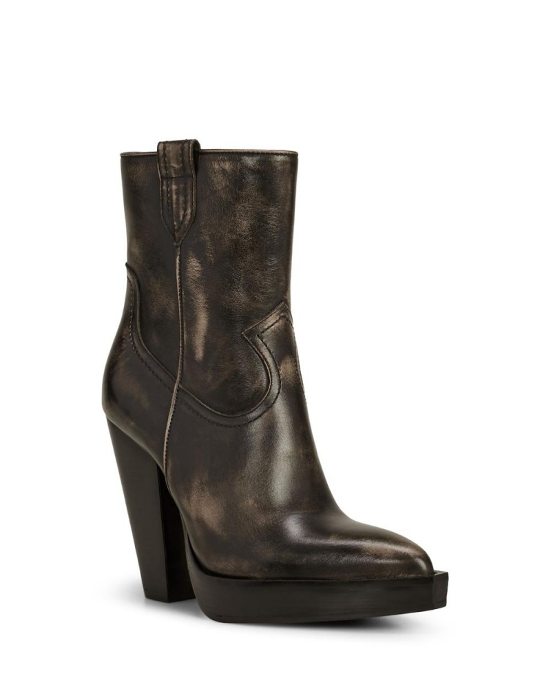 Vince Camuto Ninkisha Platforme Kotnikove Topanky Damske Čierne | KGDQ-18249