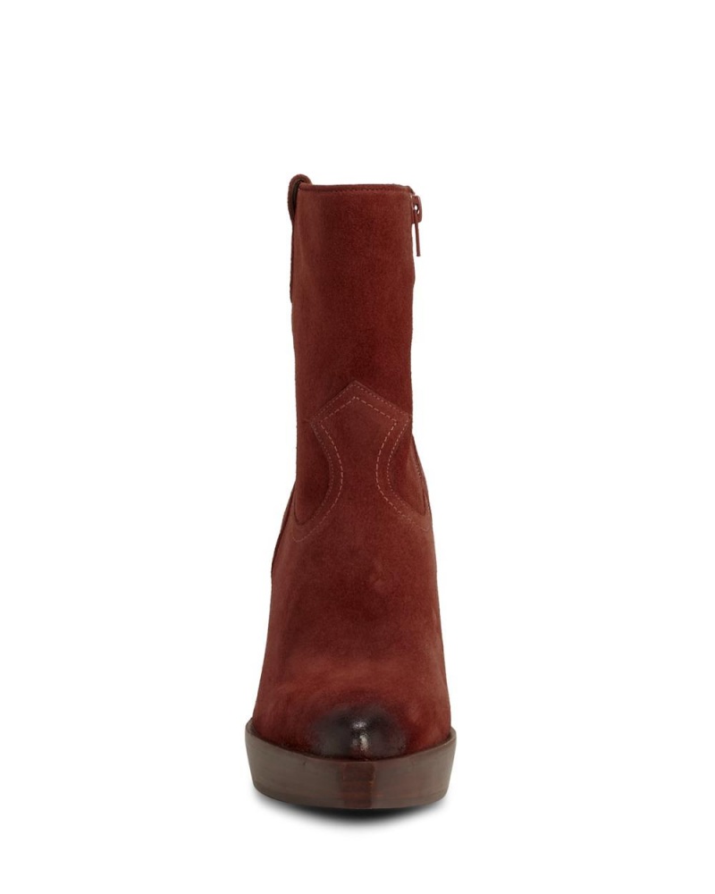 Vince Camuto Ninkisha Platforme Kotnikove Topanky Damske Bordove | FQXG-31502