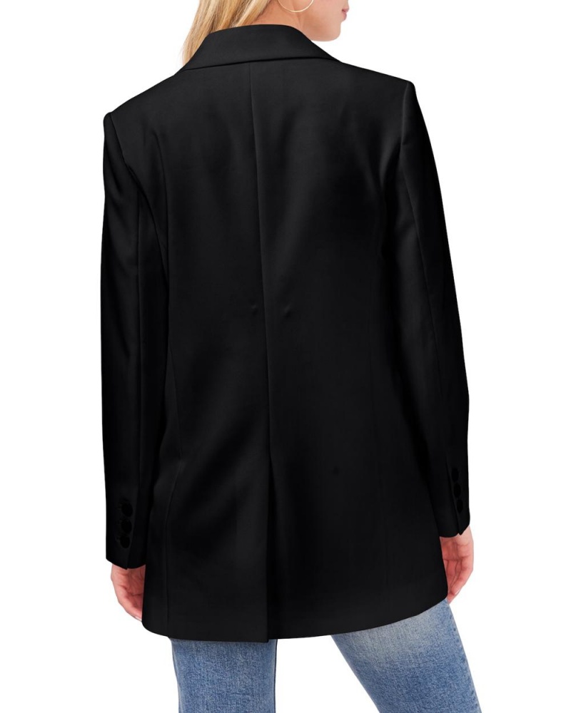 Vince Camuto Notch-Lapel Blejzer Damske Čierne | GBYO-10392