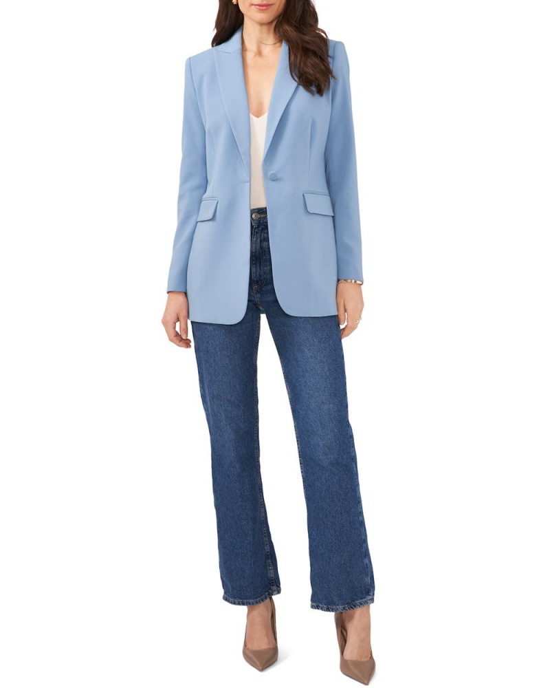 Vince Camuto One-Button Peak-Lapel Blejzer Damske Modre | JDSI-50794