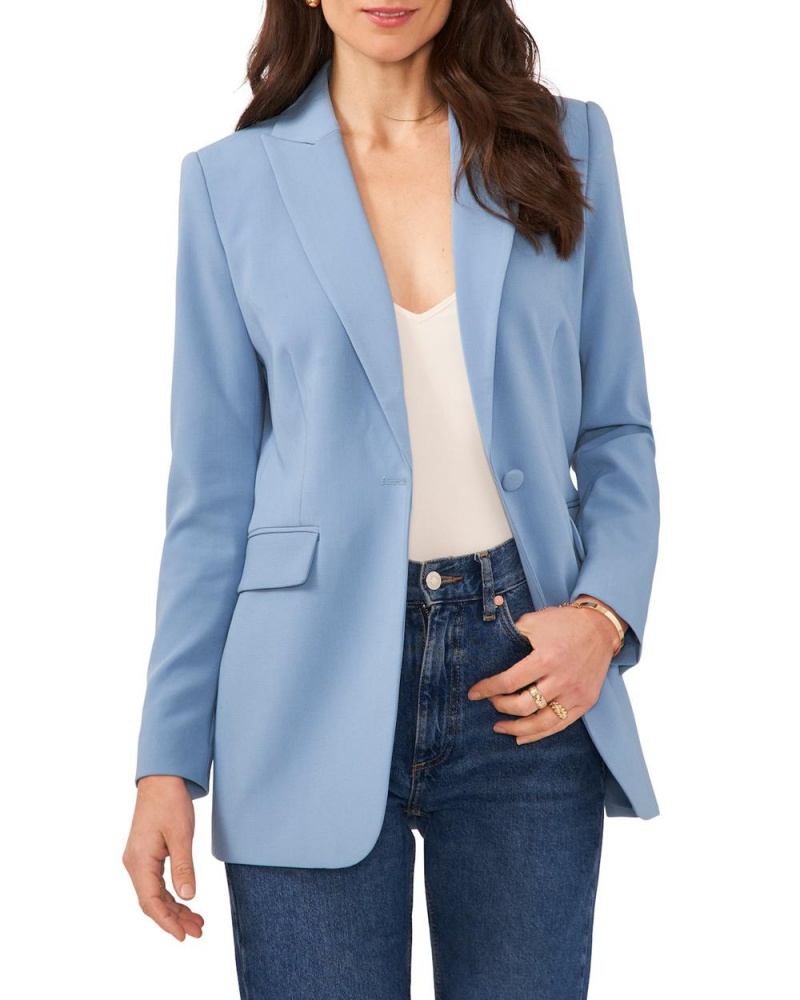 Vince Camuto One-Button Peak-Lapel Blejzer Damske Modre | JDSI-50794