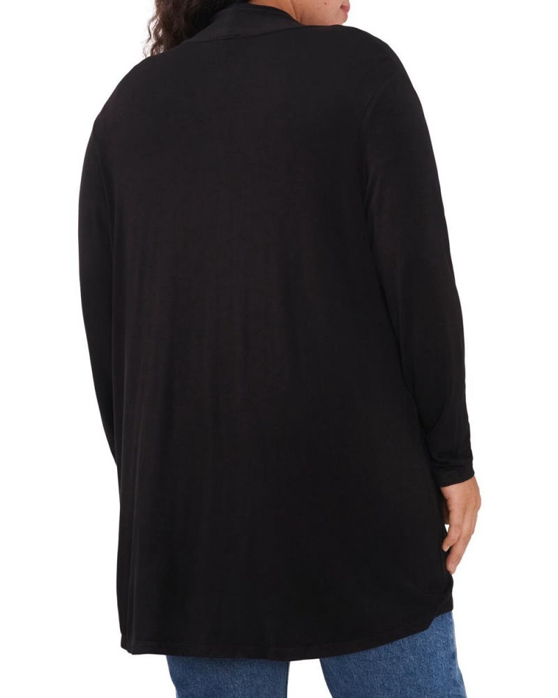 Vince Camuto Open-Front Cardigan (Plus Size) Kardigan Damske Čierne | MWDX-03482