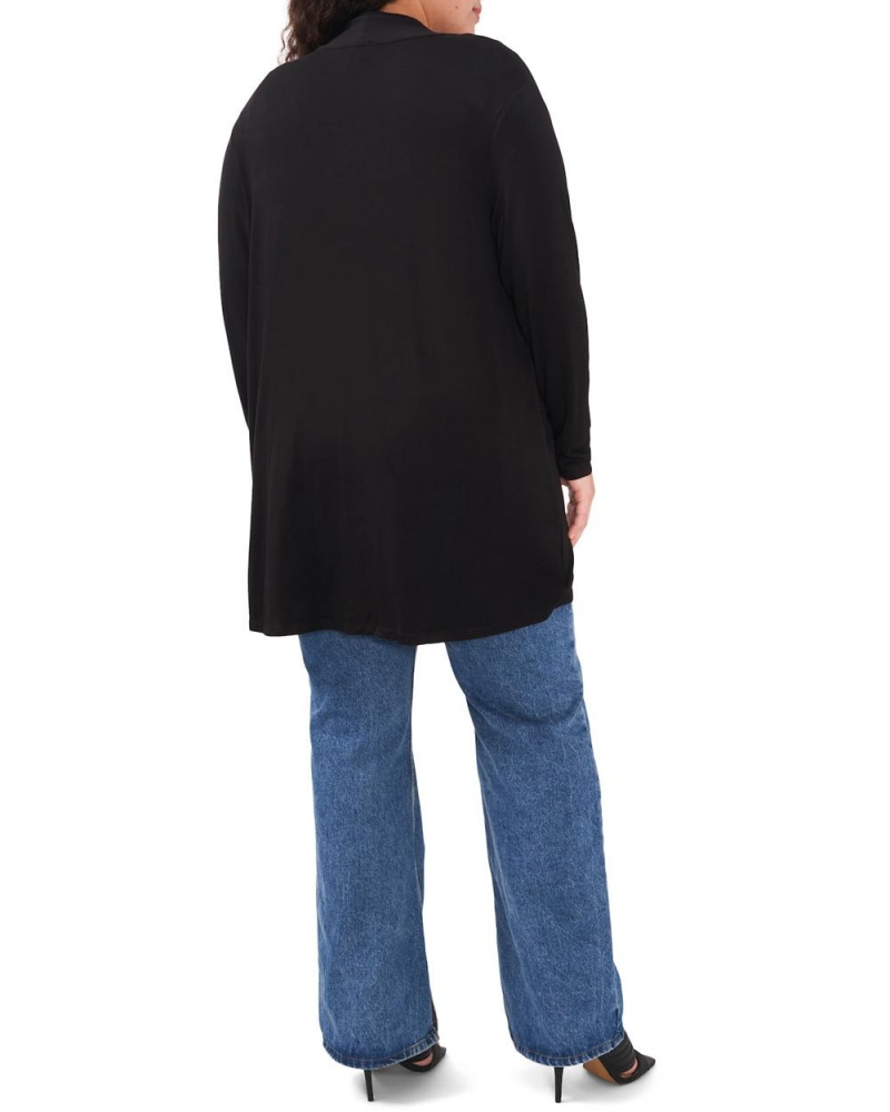 Vince Camuto Open-Front Cardigan (Plus Size) Kardigan Damske Čierne | MWDX-03482