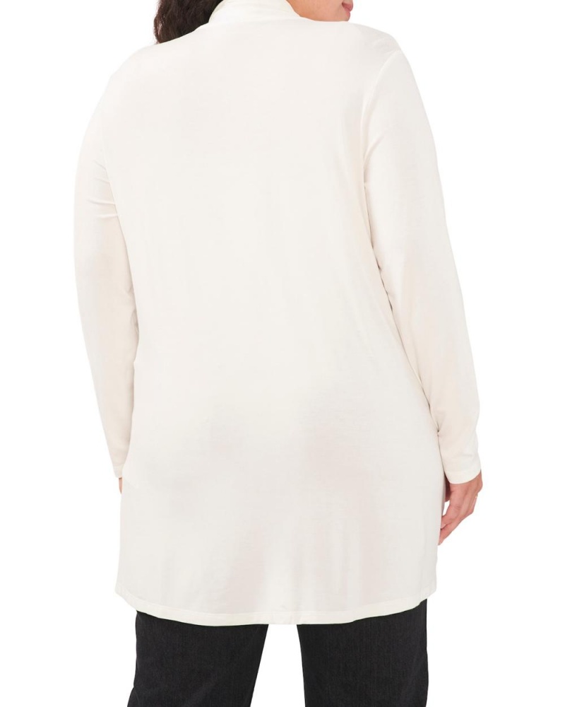 Vince Camuto Open-Front Cardigan (Plus Size) Kardigan Damske Biele | ZYOK-58047