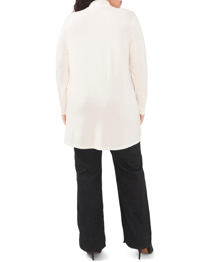Vince Camuto Open-Front Cardigan (Plus Size) Kardigan Damske Biele | ZYOK-58047