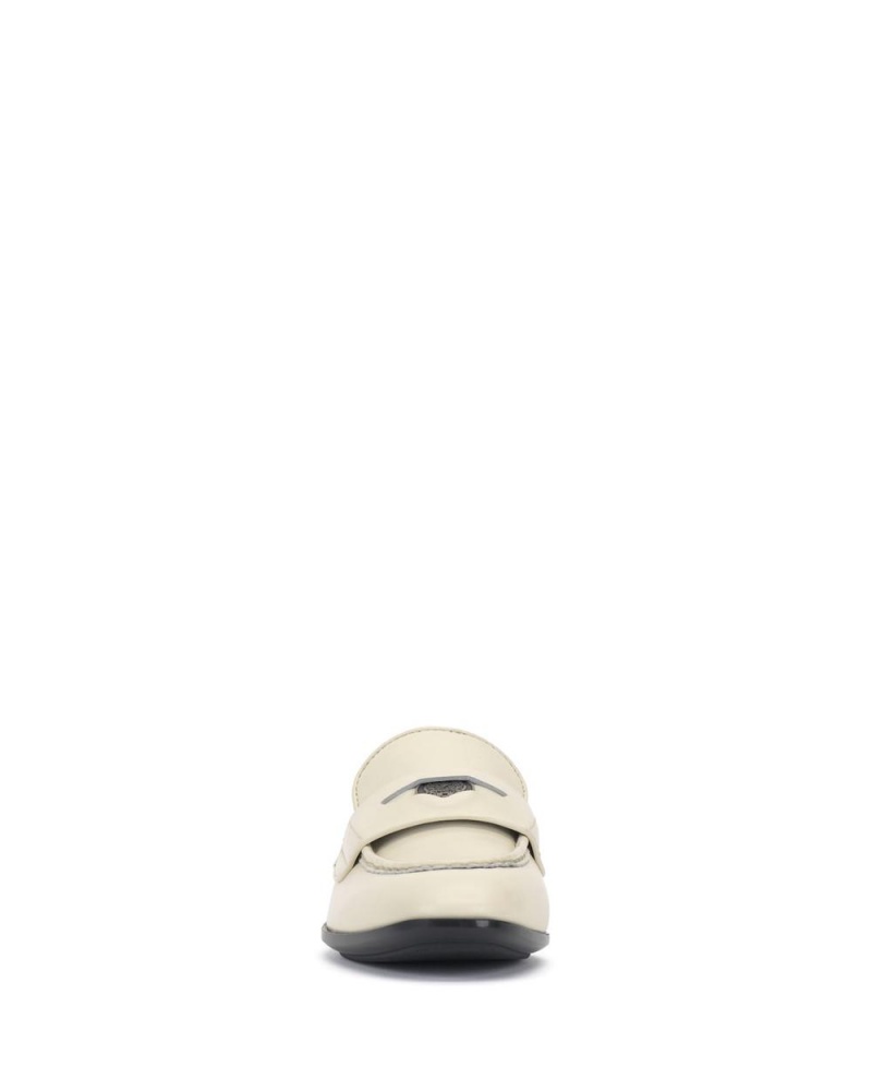 Vince Camuto Parama Penny Mokasiny Damske Biele | FXWO-93102