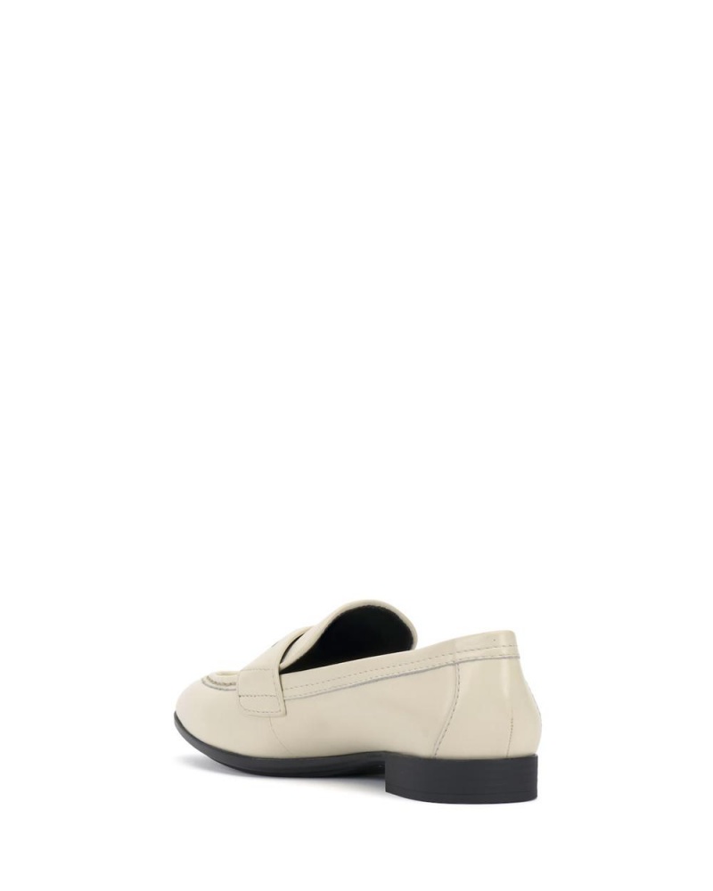 Vince Camuto Parama Penny Mokasiny Damske Biele | FXWO-93102