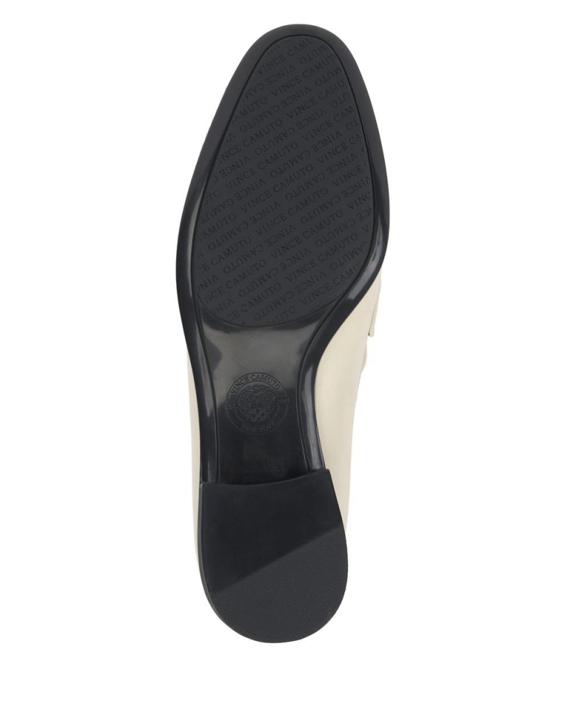 Vince Camuto Parama Penny Mokasiny Damske Biele | FXWO-93102