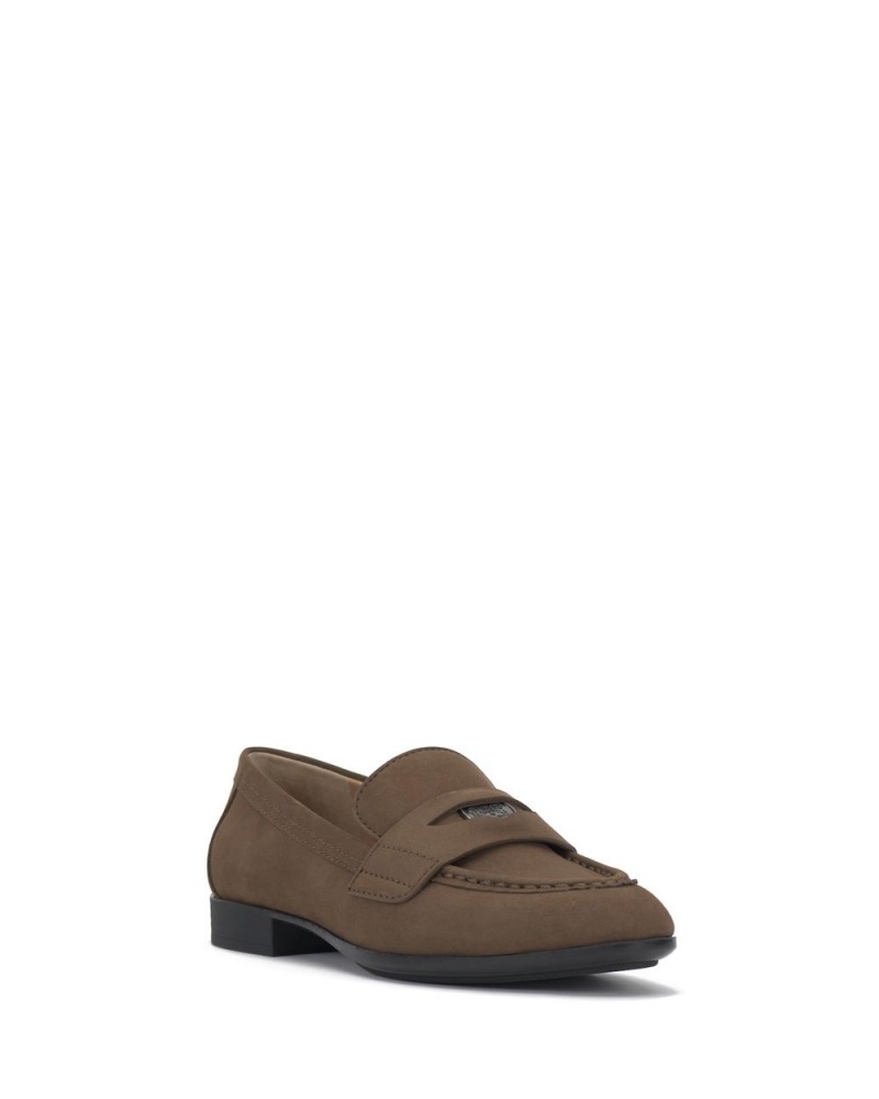 Vince Camuto Parama Penny Mokasiny Damske Biele | PQMD-12903