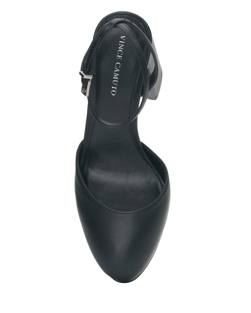 Vince Camuto Patrissya Topanky Na Platforme Damske Čierne | GWTR-45397