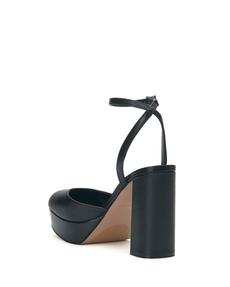 Vince Camuto Patrissya Topanky Na Platforme Damske Čierne | GWTR-45397