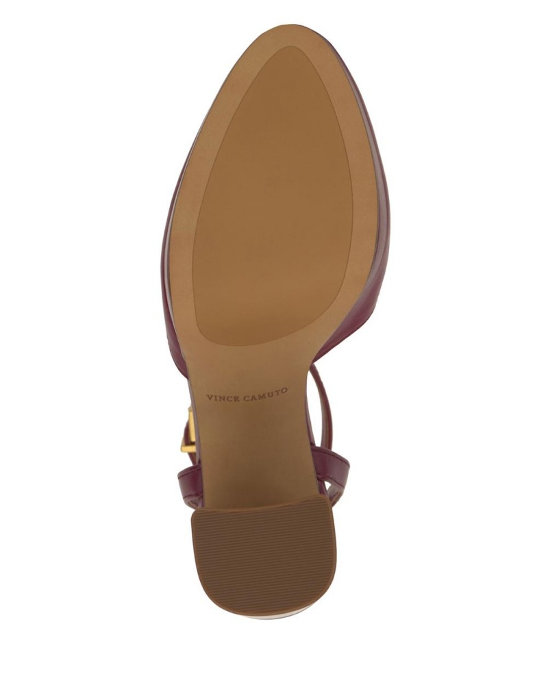 Vince Camuto Patrissya Topanky Na Platforme Damske Červené | KJOG-40291