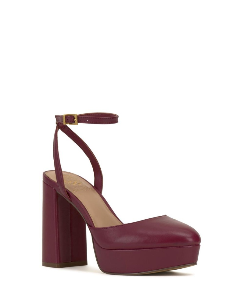 Vince Camuto Patrissya Topanky Na Platforme Damske Červené | KJOG-40291