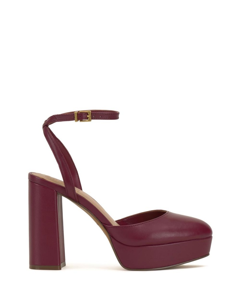 Vince Camuto Patrissya Topanky Na Platforme Damske Červené | KJOG-40291