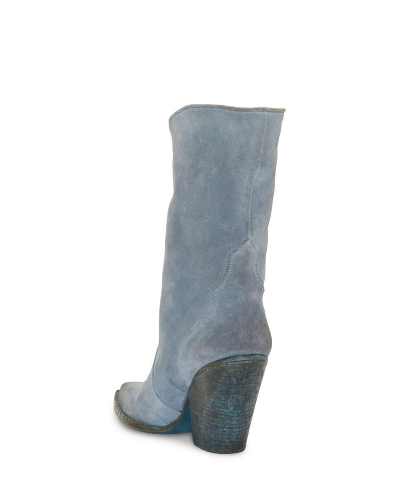 Vince Camuto Pattia Kozene Cizmy Damske Modre | EPYZ-62941