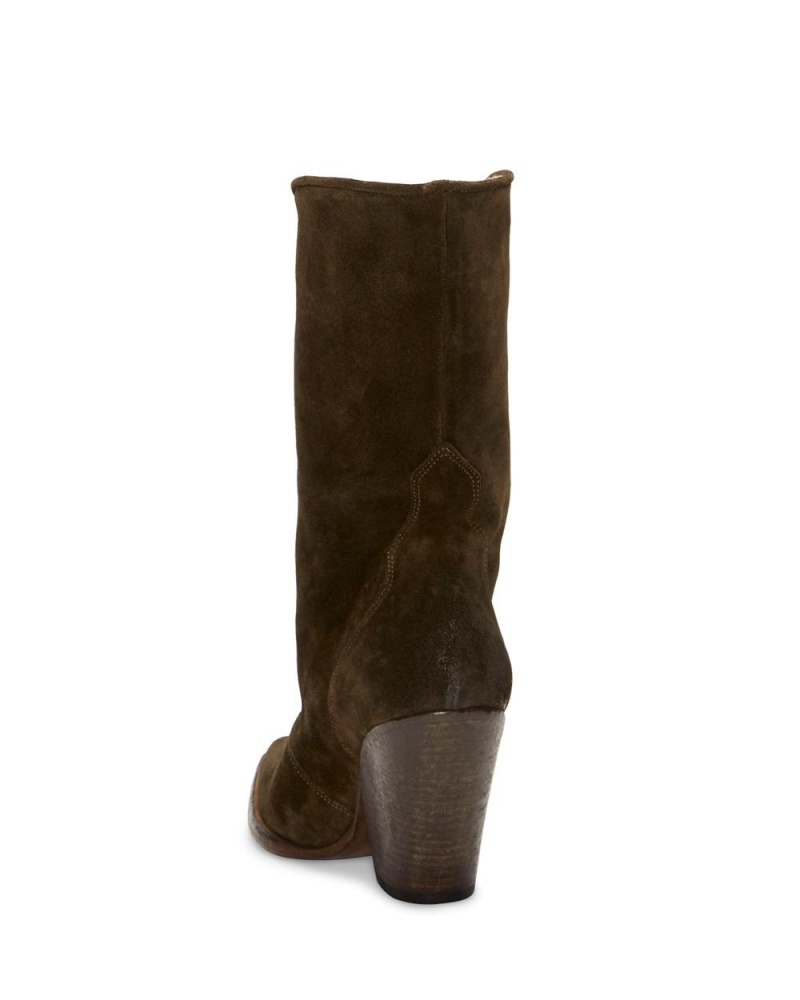 Vince Camuto Pattia Kozene Cizmy Damske Hnede | XFBW-34518