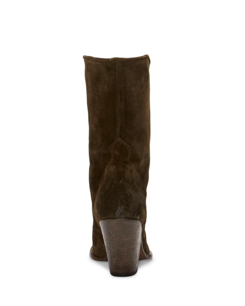 Vince Camuto Pattia Kozene Cizmy Damske Hnede | XFBW-34518
