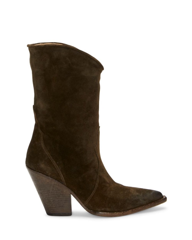 Vince Camuto Pattia Kozene Cizmy Damske Hnede | XFBW-34518