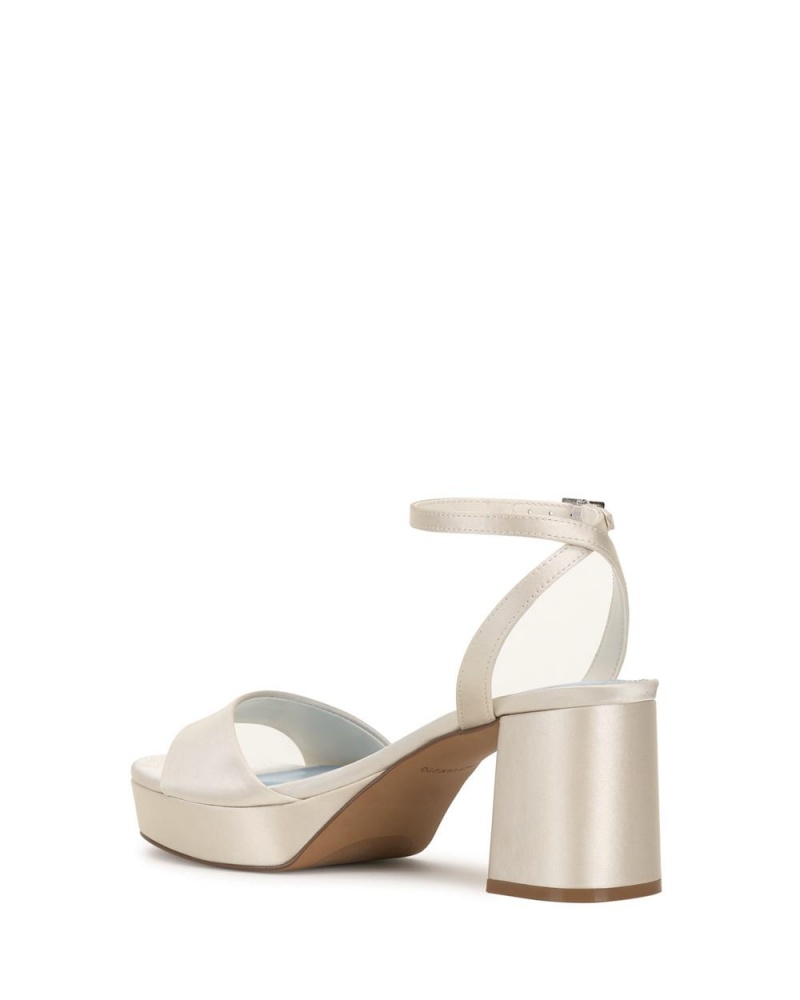 Vince Camuto Pendreya Platforme Sandale Damske Biele | RFWG-62143