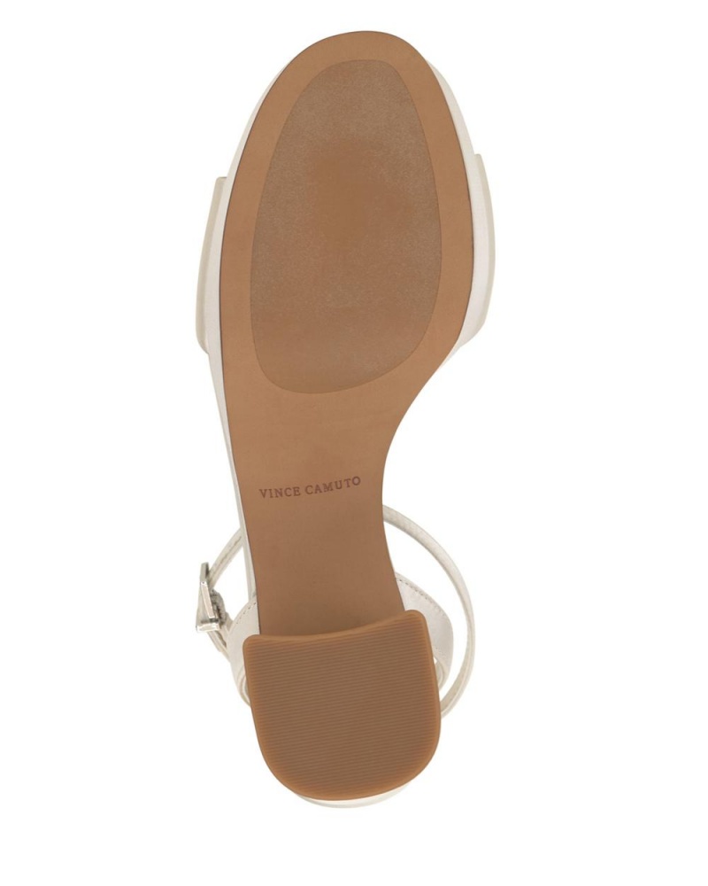 Vince Camuto Pendreya Platforme Topanky Na Platforme Damske Biele | ZQJW-54268