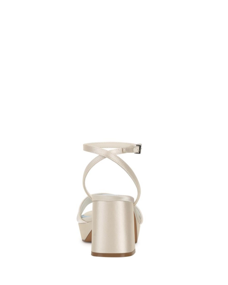 Vince Camuto Pendreya Platforme Topanky Na Platforme Damske Biele | ZQJW-54268