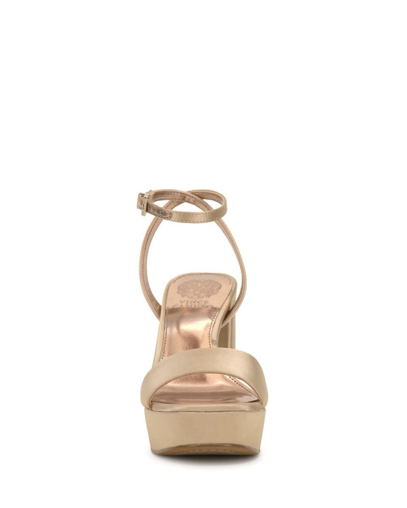 Vince Camuto Pendry Platforme Heel Sandale Damske Hnedožltý | FYGA-65097