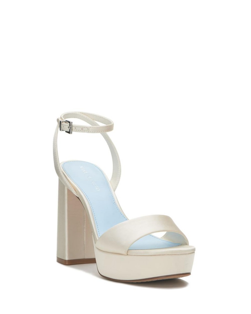 Vince Camuto Pendry Platforme Heel Sandale Damske Biele | MFJY-82179