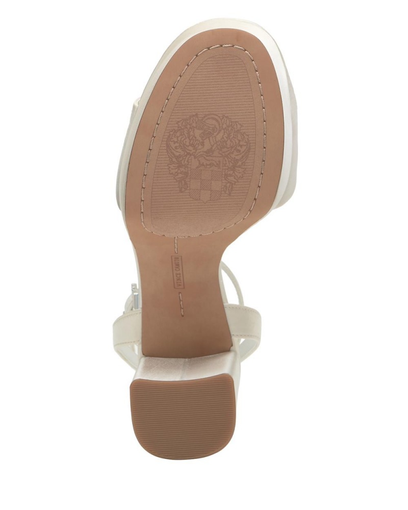 Vince Camuto Pendry Platforme Heel Sandale Damske Biele | MFJY-82179