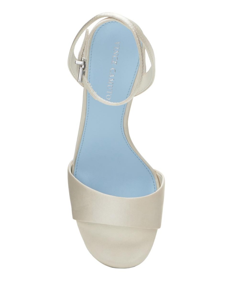 Vince Camuto Pendry Platforme Heel Sandale Damske Biele | MFJY-82179