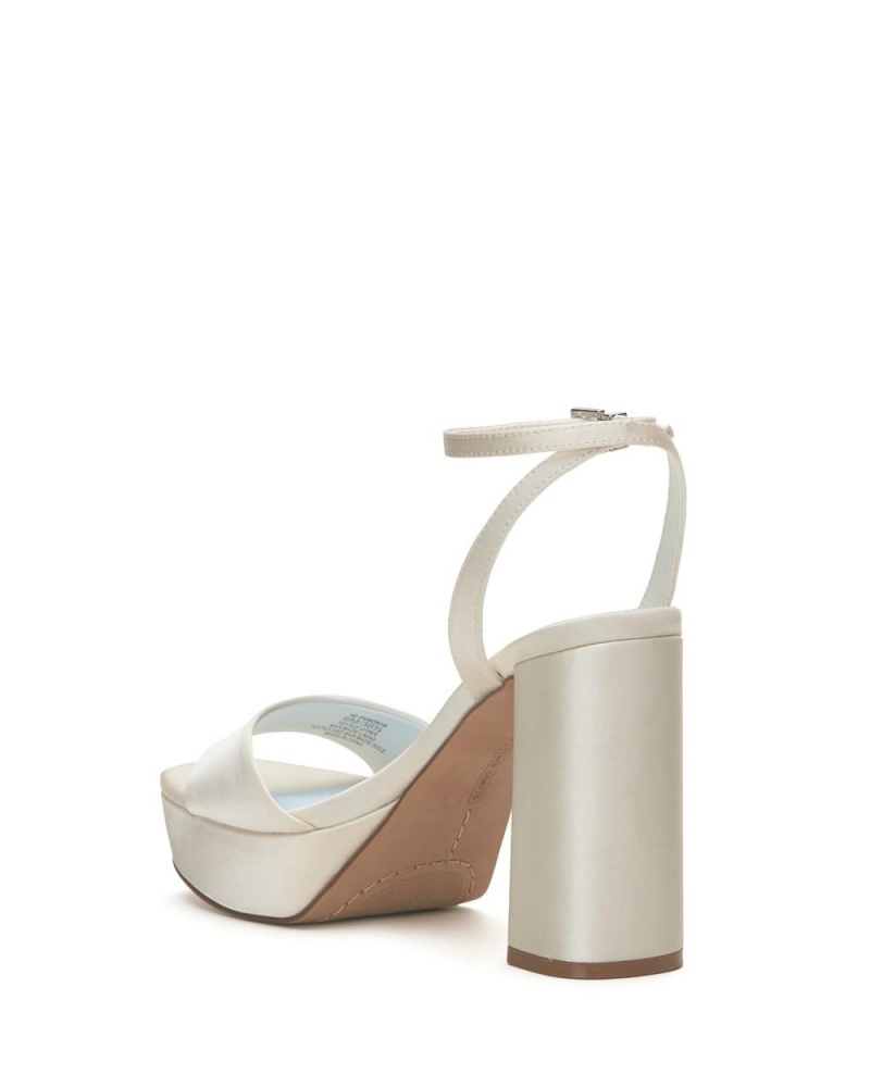 Vince Camuto Pendry Platforme Heel Topanky Na Platforme Damske Biele | KXGM-54908